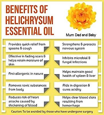 Amazon.co.uk : helichrysum essential oil Helichrysum Essential Oil, Calendula Benefits, Oil For Skin, Coconut Health Benefits, Oil Remedies, Yl Essential Oils, Benefits Of Coconut Oil, Young Living Oils, Oil Benefits