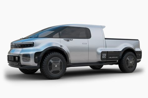 Neuron EVs T.One Is A Highly-Modular Electric Pickup From The Future Pick Up Truck Concept, Survival Vehicle, Cyberpunk Inspiration, Electric Pickup, Pickup Car, Electric Truck, Concept Ideas, Land Rover Defender 110, Suv Trucks