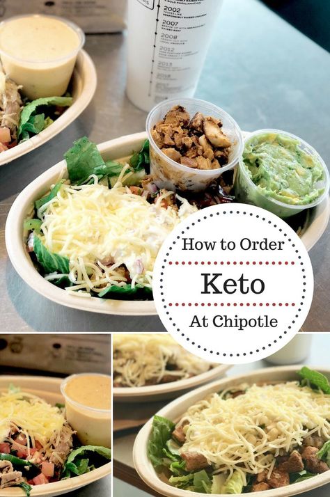 Keto Dining Out Guide, Keto At Chipotle, Bariatric Chipotle Order, Keto Chipotle Order, Keto Take Out Options, Healthy Chipotle Order, Chipotle Order Ideas, Fast Food Keto, Keto Chipotle