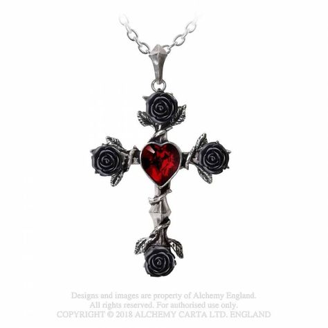 Jewel Art, Alchemy Gothic, Pewter Jewelry, Swarovski Crystal Hearts, Alternative Jewelry, Black Roses, Pewter Pendant, Beautiful Night, Black Resin