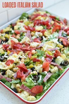 Salad Macaroni, Italian Salad Recipes, Copycat Olive Garden, Antipasto Salad, Super Salads, Fresh Salad Recipes, Italian Salad Dressing, Yummy Salads, Cold Salad