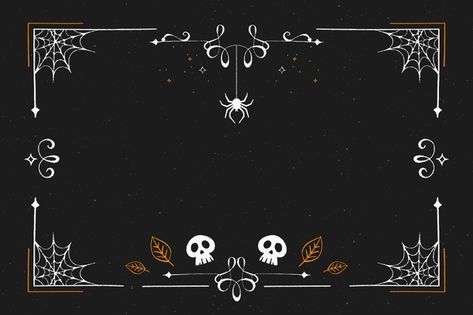 Marco de halloween de diseño plano Vecto... | Premium Vector #Freepik #vector #marco #diseno #halloween #celebracion Free Halloween Invite Template, Halloween Calabazas, Marcos Halloween, Halloween Invitaciones, Imprimibles Halloween, Haunted Woods, Halloween Party Poster, Halloween Frame, Halloween Coffin