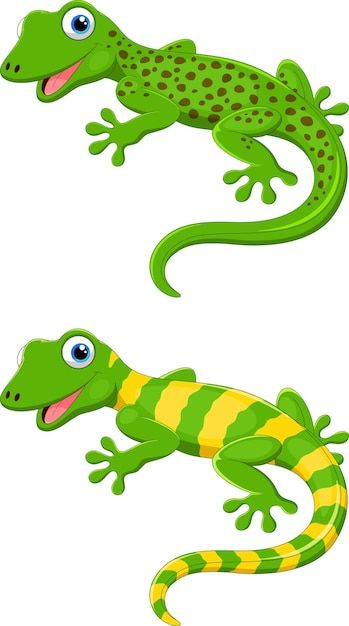 Vector gecko or lizard cartoon | Premium Vector #Freepik #vector #gecko #happy-animals #adorable #cute-cartoon Gecko Cartoon, Lizard Clipart, Lizard Cartoon, Cartoon Insects, Lizard Drawing, Cartoon Lizard, Coloring Pictures For Kids, Kid Drawing, Animals Adorable