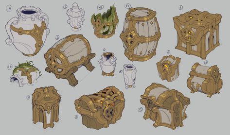 The Art of Darksiders Genesis: 100+ Concept Art Collection Darksiders Genesis, Dark Siders, Dragon Hoard, Scene Ideas, 3d Karakter, Joe Madureira, Environment Painting, Props Concept, Environment Props