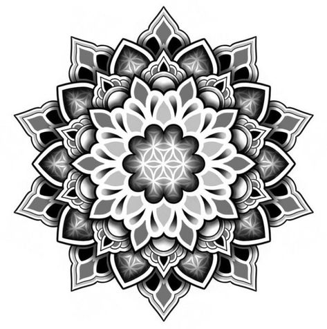 Mandala Tattoo Black And Grey, Japanese Mandala Tattoo, Japanese Geometric Tattoo, Mandela Tattoo Men, Geometric Mandala Tattoo Design Men, Geometric Mandala Tattoo Design Pattern, Geometric Tattoo Outline, Mandela Tattoo Design, Shoulder Mandala Tattoo