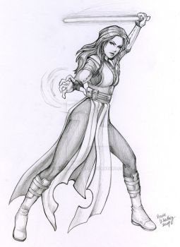 Jedi Poses, Sorcerer Pose Reference, Jedi Sketch, Female Jedi, Warrior Drawing, Star Wars Concept Art, Female Fighter, Star Wars Artwork, Woman Drawing