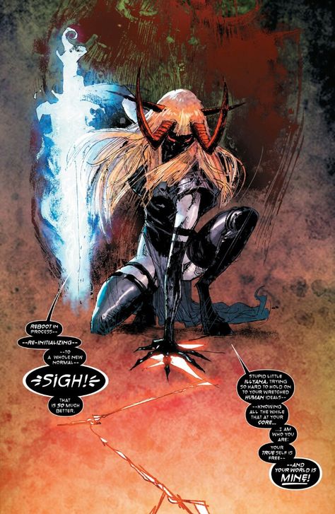 Magik: Darkcylde Form Magik New Mutants, Illyana Rasputin Comic, Kate Pryde, Magik Marvel, Illyana Rasputin, Bill Sienkiewicz, New Mutants, Bd Art, The New Mutants