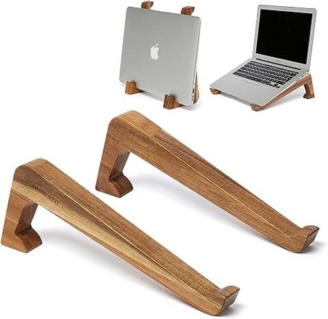 Amazon.com: Laptop Stands Wood Laptop Stand For Desk Diy, Diy Laptop Stand, Laptop Stand Wood, Metal Sheet Design, Wooden Laptop Stand, Wood Laser Ideas, Small Products, Wood Phone Stand, Porta Notebook