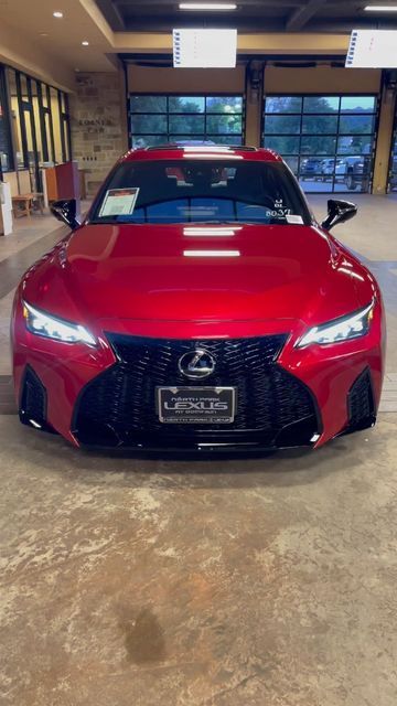 North Park Lexus at Dominion on Instagram: "Introducing the stunning Infrared 2022 Lexus IS350 F Sport Dynamic Handling package. The exclusive infrared exterior is only available on IS, RC and LC models. Plus, the Dynamic Handling Package features upgraded 19 inch matte black bbs wheels, a Torsen limited slip differential, an ash heated wood steering and a carbon fiber rear spoiler. In addition, this vehicle is available for sale at our dealership! For an in-depth walk around video of this vehic 2022 Lexus Is350 F Sport, Red Lexus, Lexus Is350 F Sport, Lexus Sports Car, Lexus Sport, Lexus Is350, Bbs Wheels, North Park, Limited Slip Differential