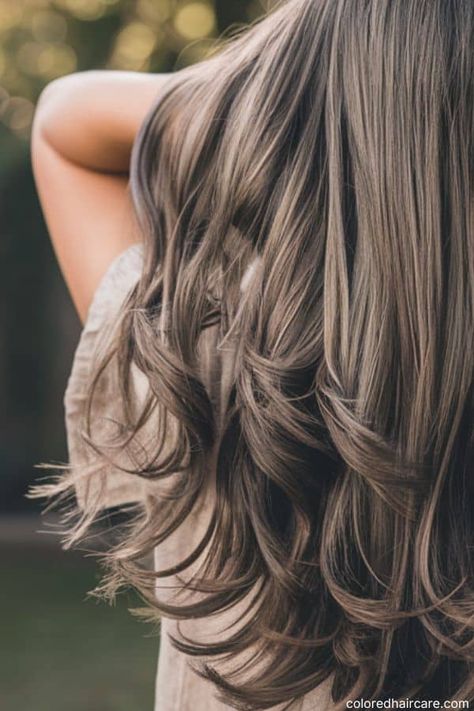 How to Get Perfect Ash Brown Hair at Home: A Step-by-Step Guide. 2 6aa Hair Color, Ashy Toner For Brown Hair, Soft Ash Brown Hair, Light Brown Ashy Hair, Light Cool Brown Hair, Ashy Dark Blonde Hair, Cold Brown Hair Color, Ashy Dark Blonde, Cool Ash Brown Hair