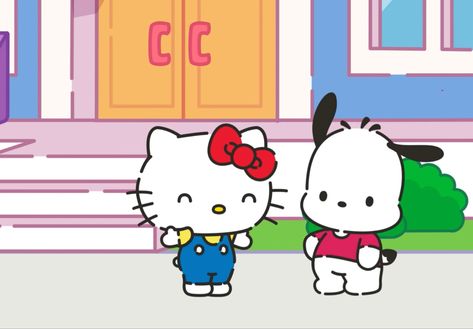 Hello Kitty Pochacco, Hello Kitty Y2k, Hello Kitty And Friends, Friend Cartoon, Sanrio Characters, Awesome Stuff, Superman, Hello Kitty, Kitty