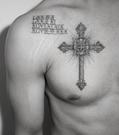 Cool Cross Tattoos, Cross Tattoos For Men, Christian Cross Tattoos, Crucifix Tattoo, Cruz Tattoo, Cross Tattoo Meaning, Unique Cross Tattoos, Bible Tattoos, Tattoos For Men And Women