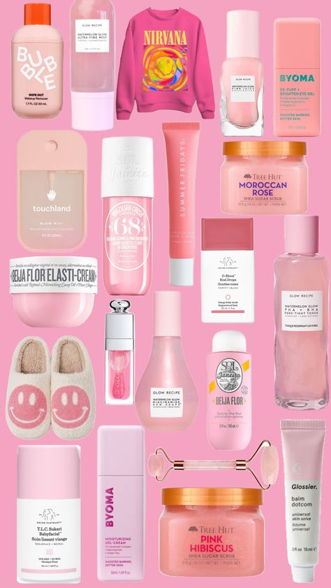 #pink #preppy #asesthetic #cute #pretty #pinkaesthetic #skincare Preppy Lifestyle Skincare, Preppy Skin Care, Pink Skin Care, Face Makeup Routine, Maquillaje Aesthetic, Girly Christmas Gifts, Preppy Skincare, Preppy Things, Girly Christmas