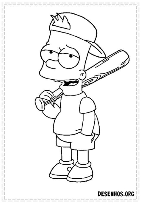 Cartoon Rappers Drawings, Bart Simpson Coloring Pages, Simpsons Coloring Pages, Bart Simpson Drawing, Popeye Cartoon, Bart Simpson Art, Simpsons Tattoo, Die Simpsons, Lion King Drawings