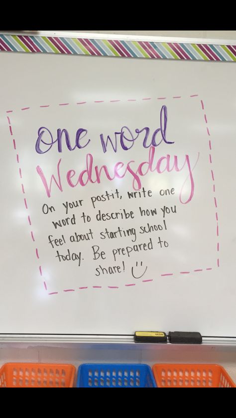 My first #missfifthswhiteboard I'm so excited for my fifth graders to get going with this! Tuesday Morning Questions For Students, Wednesday Board Message, Wednesday Classroom Morning Message, Daily Questions For Students, Wednesday Morning Meeting, Wednesday Morning Message, Middle School Advisory, Word Wednesday, Whiteboard Prompts