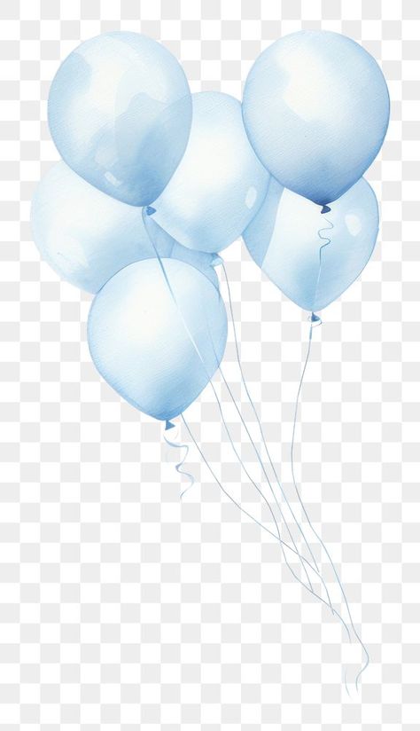 Ballon Watercolor, Balloon Watercolor, Balloon Illustration, Alphabet Words, Its A Boy Balloons, Baby Balloon, Blue Balloon, Color Celeste, Baby Frame