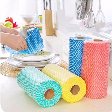 House Cleaning Cloth Kitchen Dishcloth Multipurpose Wiping Rags Bathroom Washing Towel Washing Towels, Dish Rag, Cleaning Rags, Kitchen Cleaning Supplies, Cleaning Dishes, Styl Boho, Household Supplies, Clean Kitchen, Paper Towel