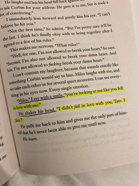 Ugly Love Aesthetic Quotes, Romantic Book Lines, Miles Ugly Love, Ugly Love Annotations, Ugly Love Book Quotes, Ugly Love Quotes, Ugly Love Aesthetic, Ugly Love Book, Colleen Hoover Quotes