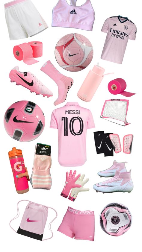 Soccer Fits, Soccer Poses, Soccer Essentials, Pink Football, Soccer Bag, Soccer Inspiration, Football Stuff, Soccer Workouts, Soccer Outfits