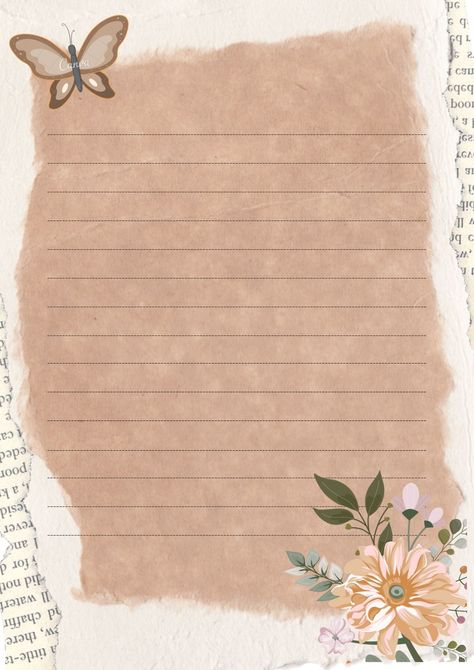 Vintage Writing Paper, Printable Things, خريطة ذهنية, Writing Paper Printable Stationery, Free Printable Stationery, Bond Paper Design, Old Paper Background, Notes Page, Aesthetic Notes