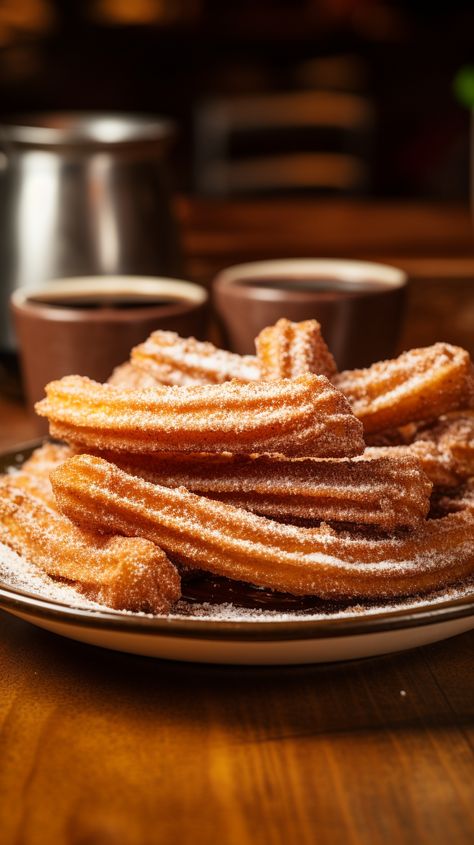 Churro Photography, Churros Photography, Easy Churros Recipe Simple, Churros Ideas, Churros Aesthetic, Churros Food Photography, Churros Recipes, Food Churros, Cinnamon Pastry