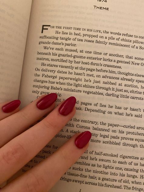 Reading A Book, A Book, Nail Polish, Nail Art, Reading, Nails, Red, Art, Nail Arts