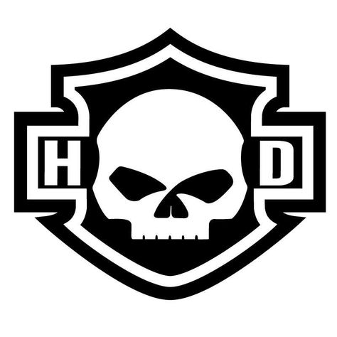 Harley Lowrider, Motorcycle Signs, Harley Davidson Kunst, Harley Skull, Silhouette Skull, Art Harley Davidson, Harley Davidson Stickers, Logo Harley Davidson, Harley-davidson Sportster