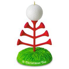 Golf Ball Ornaments, Golf Decorating Ideas, Golf Ornaments, Golf Favors, Christmas Bazar, Golf Cart Parade, Golf Christmas Tree, Fishing Bobbers, Golf Fundraiser