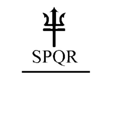 Percy Jackson Spqr Tattoo, Demigod Tattoo, Pjo Tattoos, Tatuagem Percy Jackson, Spqr Tattoo, Percy Jackson Tattoo, Hermes Tattoo, Trident Tattoo, Roman Tattoo