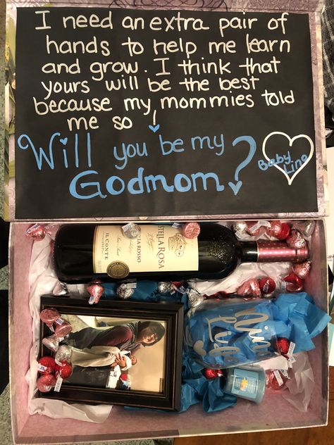 Diy God Parent Proposal, Asking Godmother Ideas Diy, Will You Be My God Mother Ideas, God Mother And Father Proposal Ideas, Cute Godmother Proposal Ideas, God Mommy Proposal Ideas, Godparent Announcement Ideas, God Parent Proposal Ideas Diy Funny, God Father Proposal Box Ideas