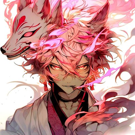 Kitsune Mask, Masks Art, Animated Drawings, Guy Drawing, Cool Anime Pictures, Dragon Art, Anime Poses Reference, Male Art, Anime Poses