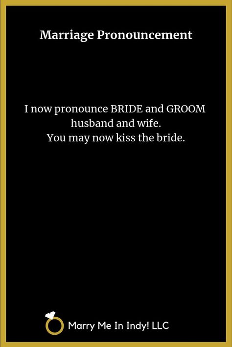 Marriage Pronouncement Scripts for your wedding ceremony. Wedding Pronouncement Wording, Pronouncement Of Marriage, Marriage Pronouncement, Vow Ideas, The Art Of Marriage, Wedding Officiant Script, Traditional Wedding Vows, Wedding Ceremony Readings, Wedding Ceremony Unity