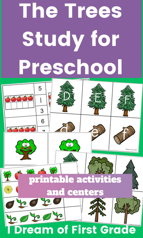 If you use the trees study for preschool with your students, I have created this companion for you ! I wanted simple prep, printer friendly activities for my study in my classroom and created these fun and engaging these activities to laminate and go ! Set Includes : Number Sense, Patterns, Sequencing , Matching Pre - Writing Pages, Color Matching Tree Writing Activities, Trees Study Preschool, Preschool Tree Study, Preschool Tree Activities, Trees Preschool Activities, Creative Curriculum Tree Study, Tree Activities For Preschool, Insect Study, Clothing Study