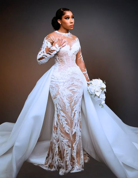 White Wedding Gowns – Page 2 – OTUNBA Plus Size Wedding Dress With Detachable Skirt, Brown Lace Wedding Dress, Dresses For Celebrations, Mermaid Wedding Dresses With Train, Wedding Dress With Suit Jacket, Mermaid Reception Dress, Jack And Sally Wedding Dress, Fitted Wedding Dress With Long Train, Wedding Gowns Dresses Elegant