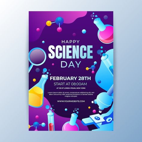 Science Layout Design, Science Month Pubmat, Science Banner Design, Science Festival Poster, Creative Science Poster Ideas, Science Fair Poster Design, Stem Poster Design, Science Event Poster, Science Day Poster Design