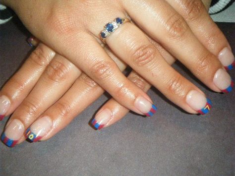 Barcelona Soccer Team Barca Nails, Barcelona Nails, Barcelona Soccer, Barcelona Fc, Nails Inspo, Soccer Team, Fc Barcelona, Number 1, Random Things