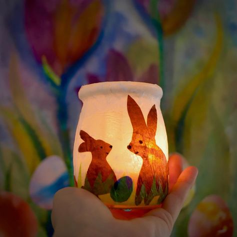 Franzi Shelton on Instagram: “✨April Magic ✨ 🥚 Thank you @onwillowsbend for this lovely tutorial ❤️. We loved following Josie’s instructions and making our own Easter…” Waldorf Easter Crafts, Easter Jar, Spring Nature Table, The Wheel Of The Year, Diy Spring Crafts, Waldorf Crafts, Lantern Ideas, Tree House Designs, Wheel Of The Year