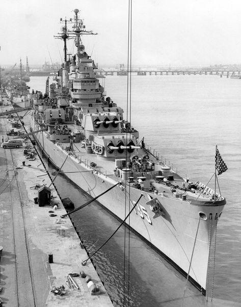 [2233 x 2844] USS Los Angeles (CA 135) at Mare Island 20 July 1954 World Of Warships Wallpaper, Us Battleships, Navy Coast Guard, Model Warships, Battle Ships, Heavy Cruiser, Navy Aircraft Carrier, Capital Ship, Us Navy Ships