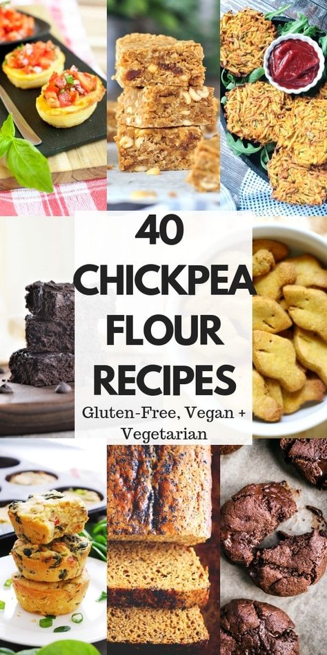 Chickpea Flour Recipes, Garbanzo Bean Flour, Bean Flour, Vegan Peanut Butter, Chickpea Recipes, Vegan Bread, Chickpea Flour, Flour Recipes, Bean Recipes