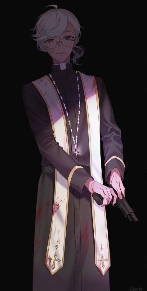 Priest Outfit Design, Priest Outfits, Priest Outfit, Dc Oc, Men Clothes, Character Design Male, 영감을 주는 캐릭터, Anime Drawings Boy, Reference Photos