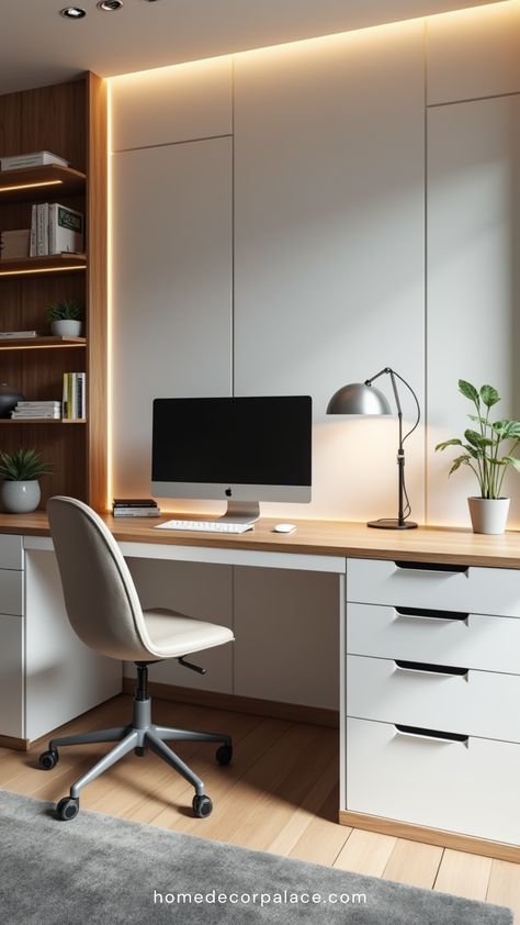 Upgrade your workspace with these 8 home office desks featuring built-in drawers for ultimate storage and style. Whether you prefer minimalist, modern, or traditional designs, find the perfect desk to keep your office organized and functional. Maximize productivity with these smart picks! #HomeOffice #StorageSolutions #DeskOrganization #ModernOffice Desks With Drawers, Expandable Desk, Office Desk With Drawers, Small Offices, Best Home Office Desk, Modern Home Office Desk, Stylish Home Office, Minimalist Home Office, Ergonomics Furniture