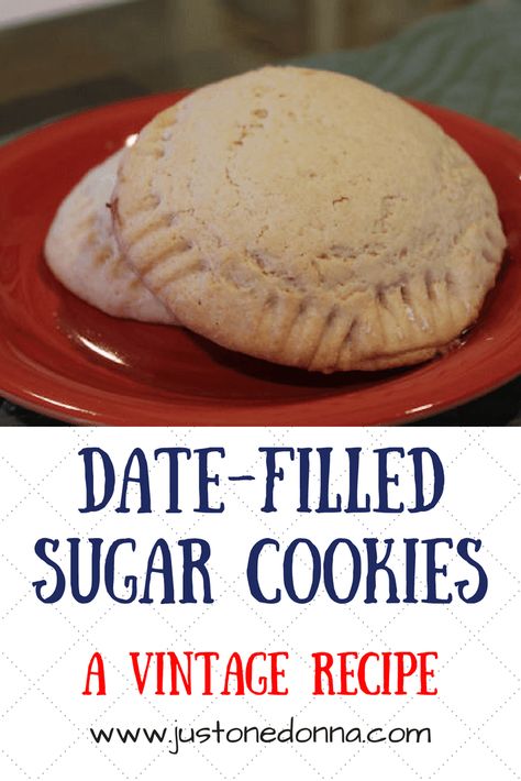 These date-filled sugar cookies are from an old-fashioned recipe, but are still perfect for today. Old Fashioned Date Filled Cookies, Date Filling For Cookies, Date Filled Cookies Recipes, Date Filling Recipe, Date Cookies Recipes, Date Filled Cookies, Dates Cookies, Mincemeat Cookies, Raisin Filled Cookies