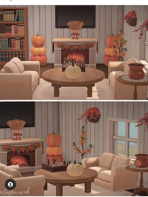 Fall Room Ideas, Animal Crossing Designs, Pumpkin Cream Cold Brew, Cream Cold Brew, Acnh Cottagecore, Relaxing Game, Ac New Leaf, Animal Crossing Guide, Animal Crossing Wild World