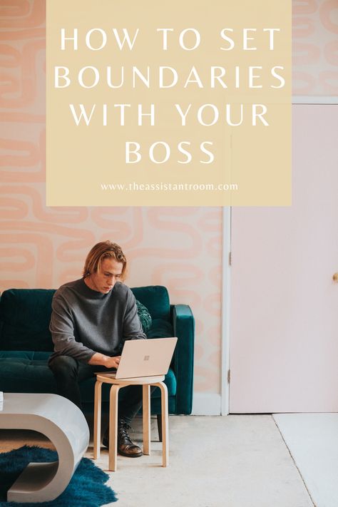 Learn how to set boundaries with your boss. #executiveassistant #personalassistant #career #advice #boundaries #howto Boundaries With Boss, Setting Work Boundaries, Books On Setting Boundaries, How To Set Strong Boundaries, Professional Boundaries, Boundary Setting, Executive Assistant, Set Boundaries, Personal Assistant