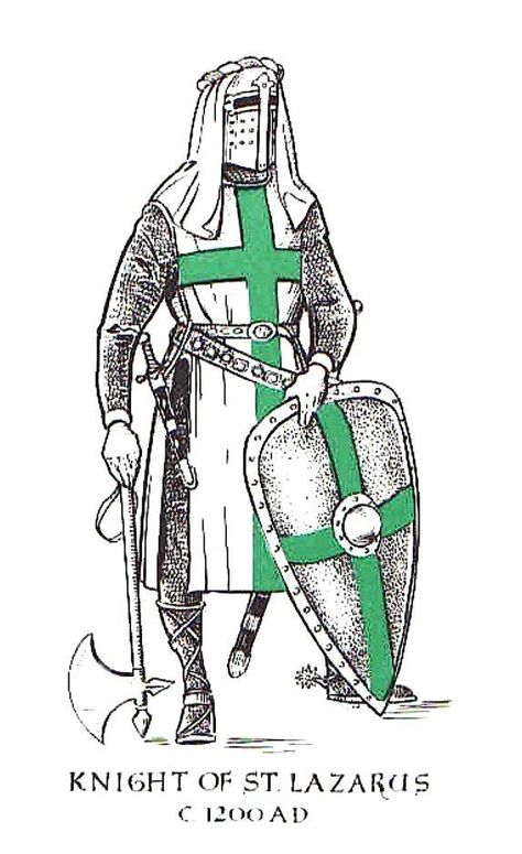 KNIGHT OF THE ORDER OF ST LAZARUS St Lazarus, Knight Orders, Saint Lazarus, Templar Knights, Knights Hospitaller, Crusader Knight, Knight Templar, The Crusades, Military Orders