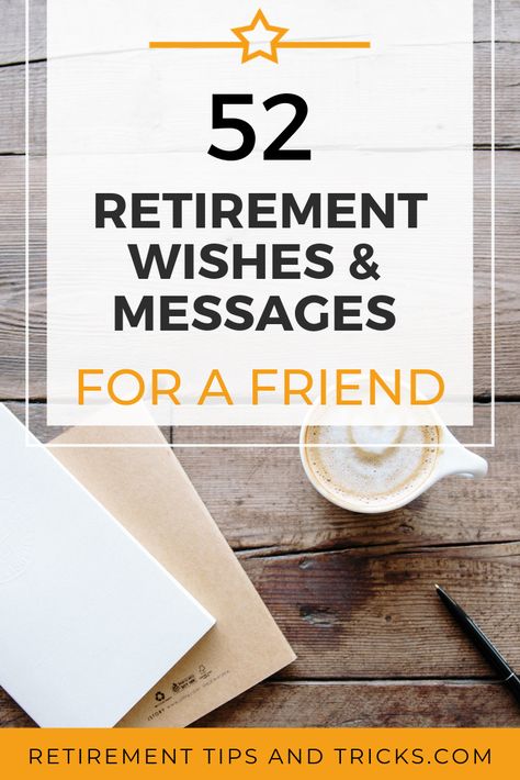 Do you need inspiration on what to write in a retirement card (for a friend)? In this article we give you 52 examples of retirement wishes and messages to write in a retirement card. #retirementcard #retirementmessages #retirementwishes #retirementwishesandmessages #retirement #retirementtips #retirementtricks #retirementtipsandtricks #retired #retirementinspiration #celebrateretirement #retirementideas #retirementparty #retirementpartyideas #retirementquotes #howtocelebrateretirement Retirement Journal Ideas, Retirement Sentiments Cards, Cards For Retirement, Retirement Cards To Make, Retirement Blessings Quote, Retirement Diy Cards, Scrapbook Ideas For Retirement, Friend Retirement Quotes, What To Say In A Retirement Card