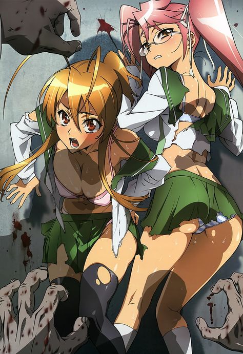 School Of The Dead, Anime High School, Anime Kawaii, Anime Comics, Cute Anime Character, The Dead, Anime Character Design, Cartoon Art, Comic Art