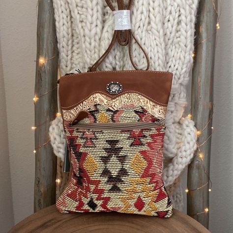 Blanket Purse, Concealed Carry Bags, Desert Bloom, Boho Crossbody Bag, Anthropologie Bags, Fringe Crossbody Bag, Western Purses, Usa Bag, Leather Rug