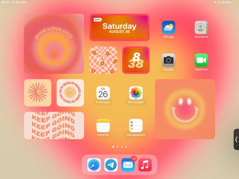 Preppy Ipad Home Screen, Cute Home Screen Wallpaper Ipad, Ipad Theme Ideas Aesthetic, Ipad Setup Aesthetic, Cute Ipad Layout, Ipad Inspiration, Ipad Decor, Ipad Themes, Clean Iphone