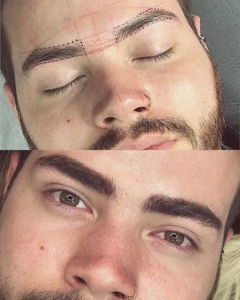 Getting Eyebrows Done, Men's Eyebrows, Boys Eyebrows, Eyebrow Art, Eyebrow Cut, Eyebrows Done, Eyebrow Styles, Tinted Brow Gel, Facial Contouring